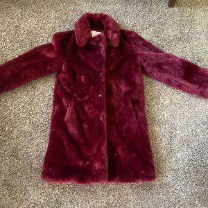 Anthropologie Faux Fur Coat